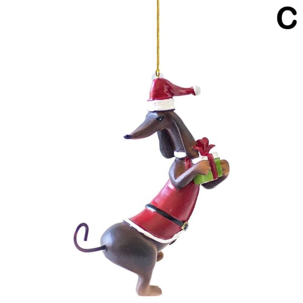 jul tax hundar prydnad Xmas träd hängande hänge för C One-size