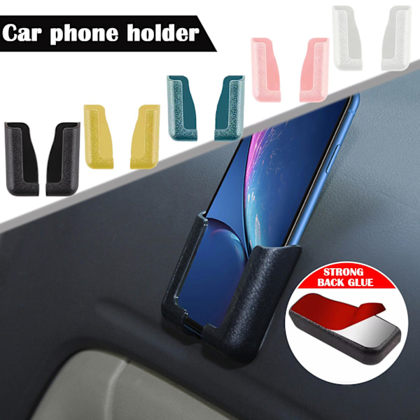 Mobiltelefonhållare, Multifunktionell Självhäftande Bilinstrumentbräda yellow 1pair
