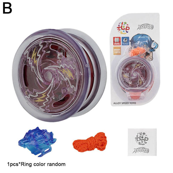 Kreativ YOYO Boll Leksak Färgglad Blinkande Yo-yo Boll Leksak För Barn purple one-size