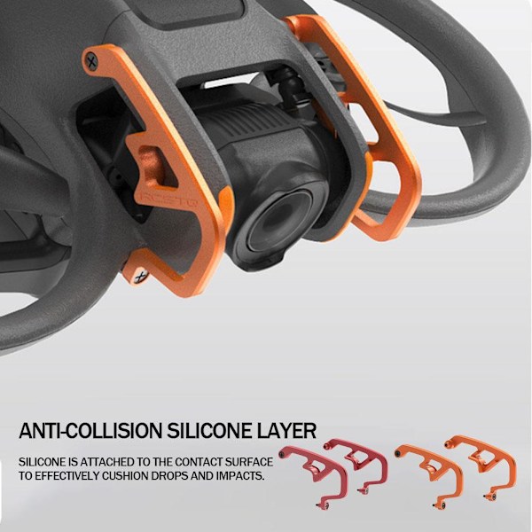 För DJI Avata 2 Linsskydd Gimbal Stötfångare Skyddsram red for DJI Avata2