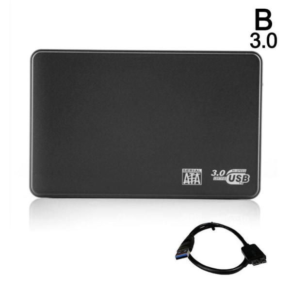 1PC USB3.0 SATA Externt Hårddiskfodral 2,5 Tums Inkapsling Cadd blackB usb3.0