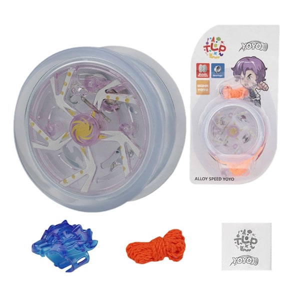 Kreativ YOYO Boll Leksak Färgglad Blinkande Yo-yo Boll Leksak För Barn white one-size