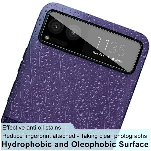 För razr 40 Kameralinsskydd Hög Transparent Naturligt Glas
