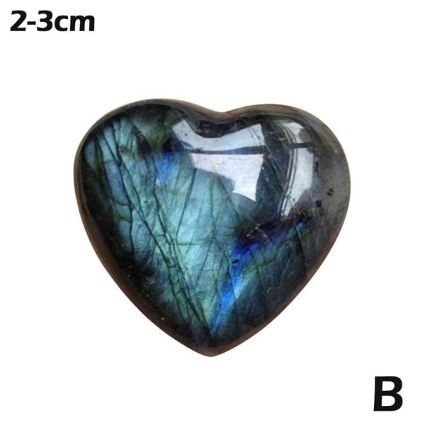 Hjärtkristaller Månsten, hjärtformade läkande kristaller Naturlig S 2-3cm One-size
