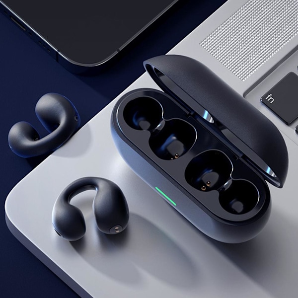 Öronklämma Benledning Bluetooth 5.3 Trådlösa Öronproppar Hörlurar black one-size