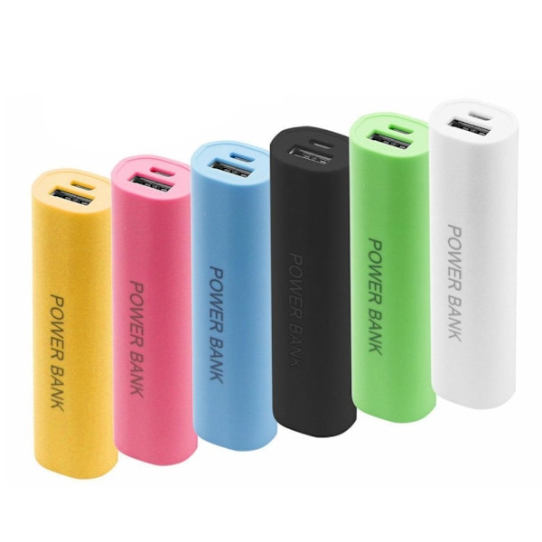 Mobil USB Power Bank Laddare Pack Box Batteri Fodral AU LAGER black one-size