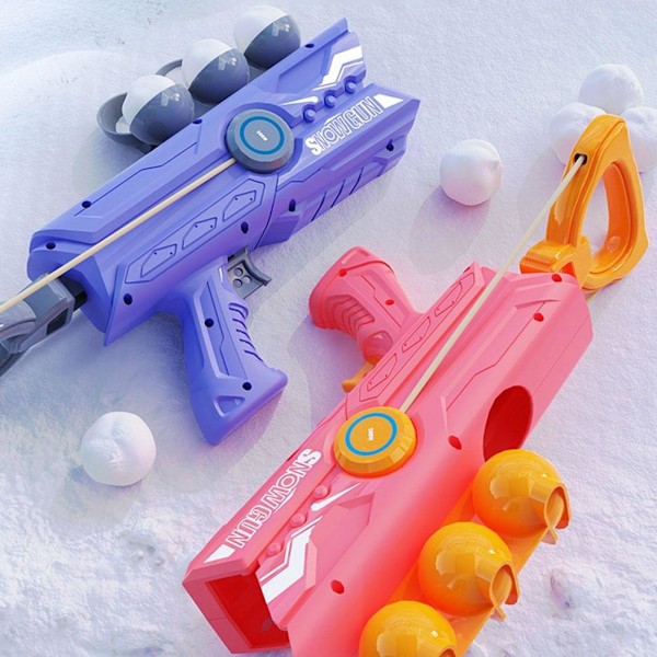 Snöbollsmakare och -kastare med 3 Ankaformade Klämmor, Vinter O Blue 1set