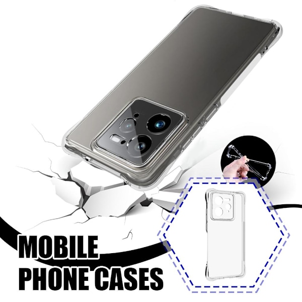 Mjukt TPU silikonskal till OPPO Realme GT7 Pro, transparent