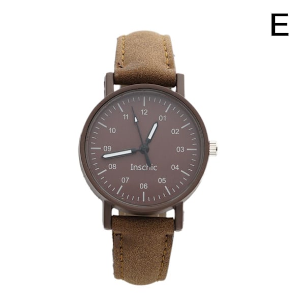 Fashionabel Damstudent Tecknad Sydkorea Damklocka Stud Coffee One size
