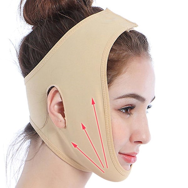V Ansiktslyftbandage Ansiktslyftrem Skönhetsinstrument An skin colorL L