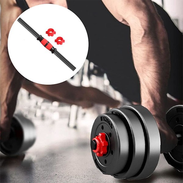 Hantlar Skivstång set med anslutningsstång Justerbar Hantel 40cm 1set