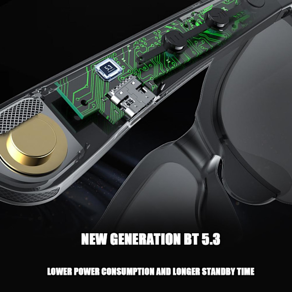Smarta Trådlösa Bluetooth Solglasögon, Smarta Glasögon, Bluetooth Sol