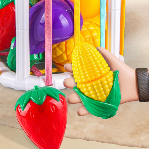 Färgglatt Blocksorteringsspel För Spädbarn Tidig Utbildning Set Suita fruit One size