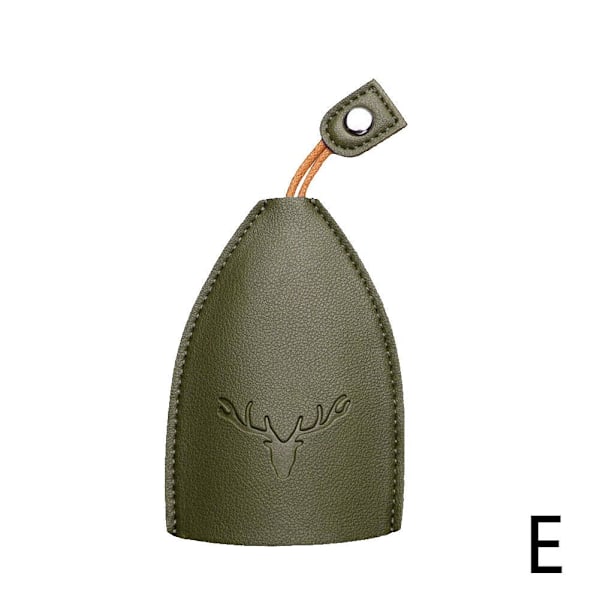 PU Läder Utdragbar Söt Stor Kapacitet Bilnyckelfodral AU Nyckelring Christmas green One-size