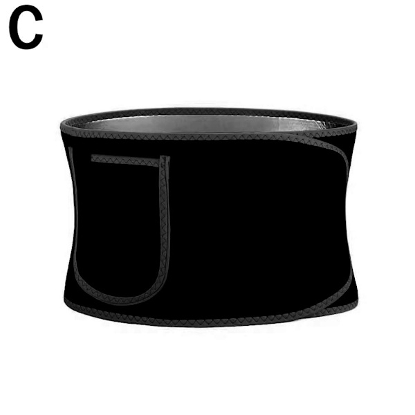 Midjetränare för kvinnor, Svettbälte för midjan, Magebälte Black 40-80kg
