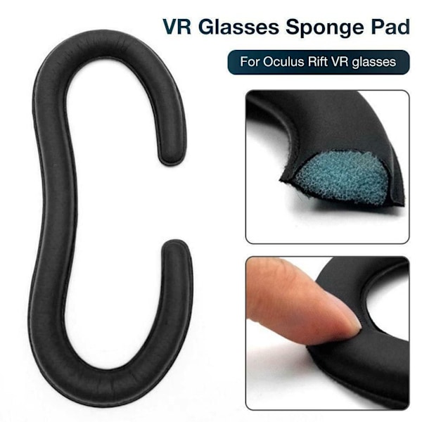 Läder Kudde Ansiktsdyna Ögon Skum Mask Pad Skydd För Oculus CV1