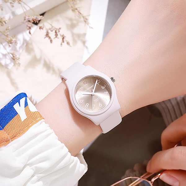 Studentklocka Digital Godisfärg Mode Casual Silikon Quartz Blue One size