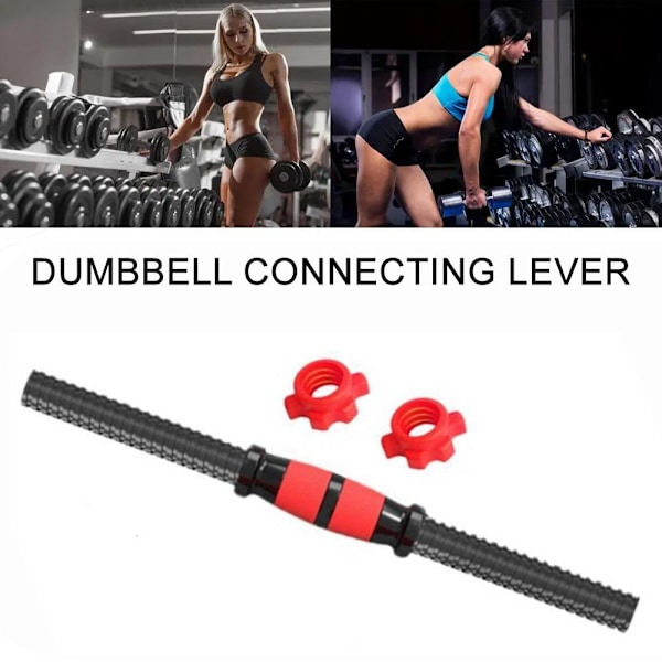 Hantlar Skivstång set med anslutningsstång Justerbar Hantel 40cm 1set
