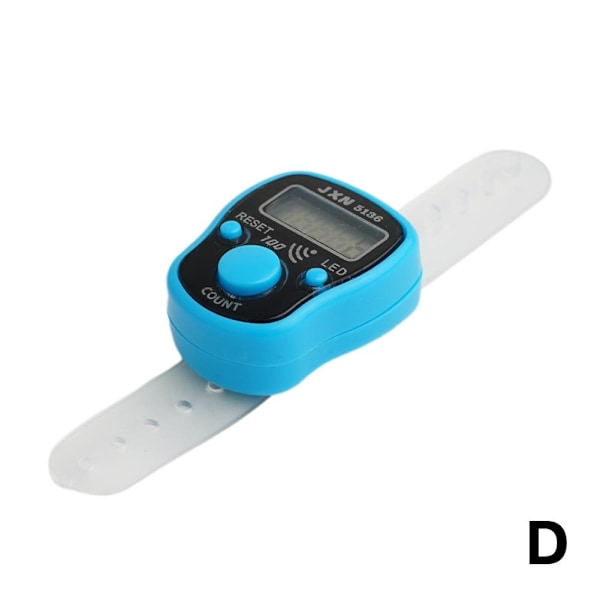 LED Digital Elektronisk Räknare Dhikr/Tasbih/Tasbi/Tasbee F blue onesize