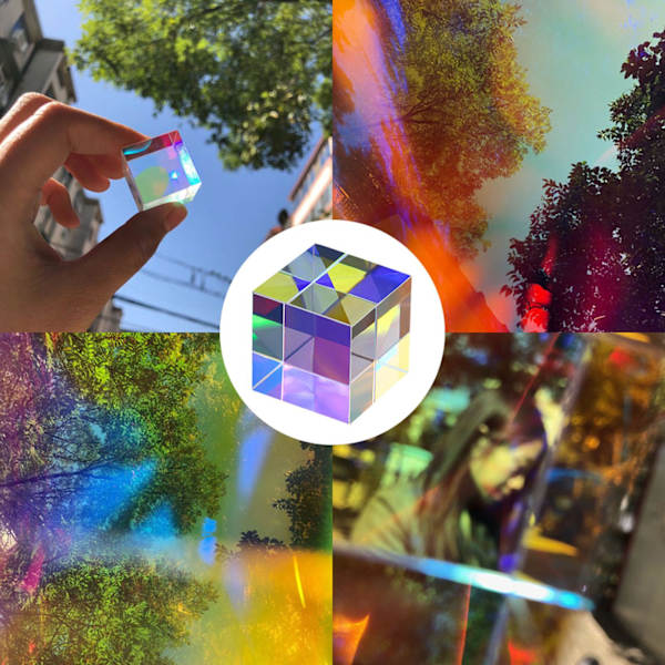 NY Magic Optical Glass Cube Dikroisk Kub Prisma RGB Kombinerare Sp 18*18mm One-size