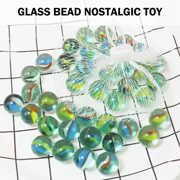 50 glaspärlor nostalgi leksaker V5N3 W7M7 E9Z1 H1P3 green color 50pcs