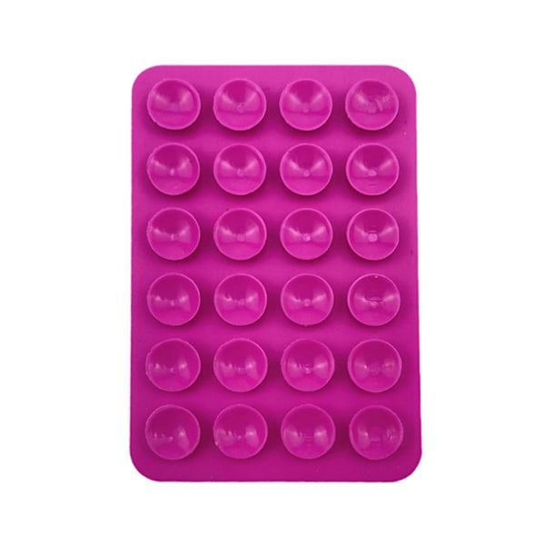 Klibbig Sugpropp Telefonfodral Fäste Silikon Självhäftande Mobiltelefontillbehör red 1pcs