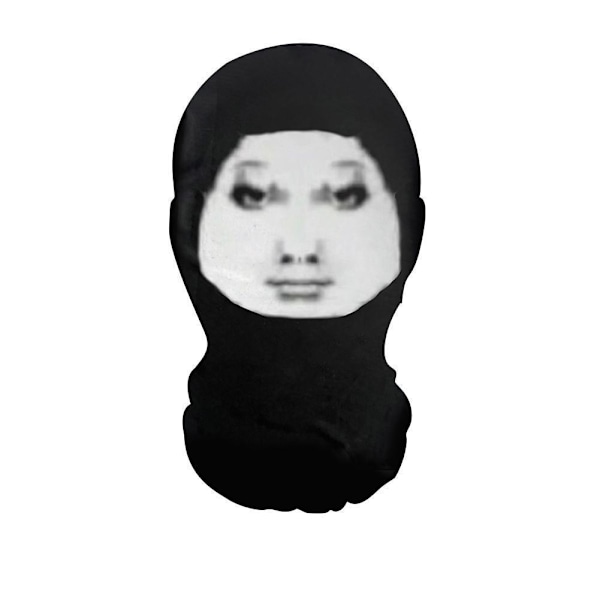 Rolig 3D Balaclava Mask Sömlös Design Parodi Ansiktstryck Mask Fi 003 1pc