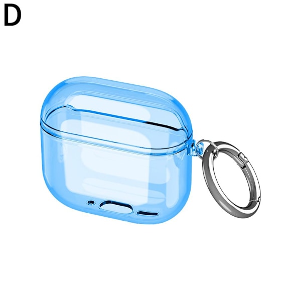Tkerinse för AirPods 4 Genomskinligt Skyddsfodral, stötsäkert W transparent blue For Airpods 4