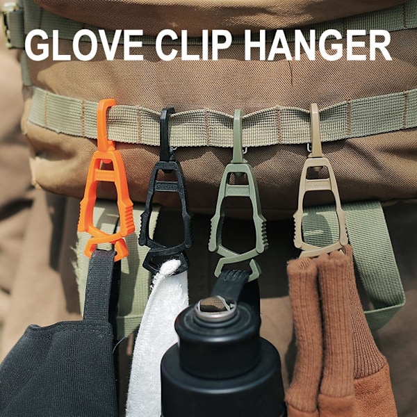 Handskklämma Hållare Hängare Skydd Arbete Klämma Gripare Fångare khaki 1pc