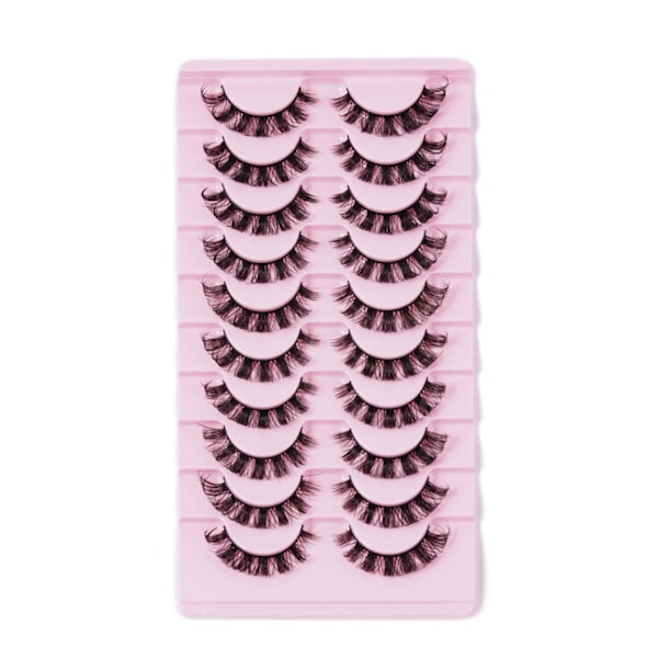 10 Par Ryska Fransar Lösögonfransar D Curl Mink F DH06-04 10 pairs