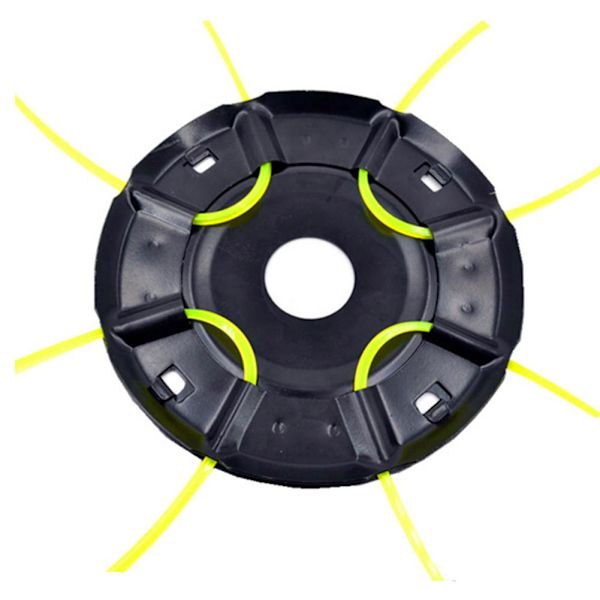 Trimmer Grästrimmerhuvud & 4*Linor Gräsklippare Solid-Stål Wir 25.4mm 1pcs