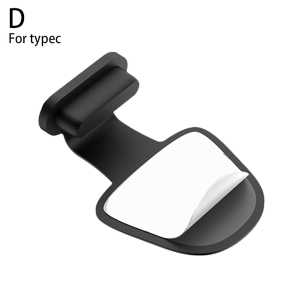 4 st Anti-damm Pluggar för Typ C för iPhone Laddningsport black For typec 4pcs