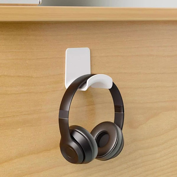 Hörlurshängare Displayställ Hållare Krok Under Skrivbord Headset Wa white Under the table