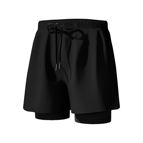 Badbyxor med Kompressionsfoder Stretch Herr 1 2 Snabbtorkande grey 4XL(recommended165-185 pounds)