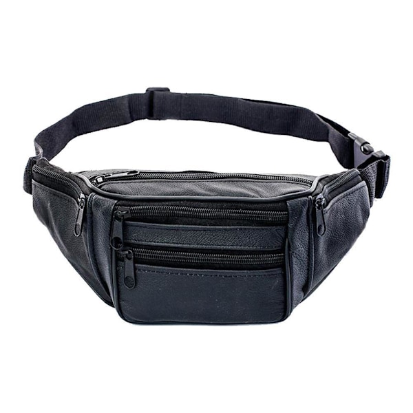Herr Casual Utomhus Midjeväska Mode Plånbok Ficka Business S7Q3 5 black One-size