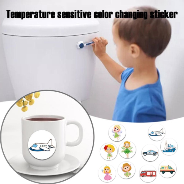 Potty Training Magic Sticker | Potty Training Toilet Color Chang car ship airplane 5pcs