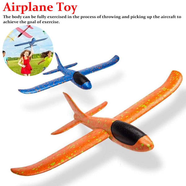 Plane Kid Gift Foam Flygplan Hand Kast Flygplan Foam Gliders E green one-size