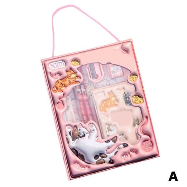 Skrivset 6-i-1 Studentpresent Pennset Studiematerial S pink 1 set