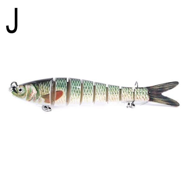 Multi Jointed Fiske Bete Swimbait Sjunkande Wobblers Hårt Bete C J 10cm/3.9in  11.4g