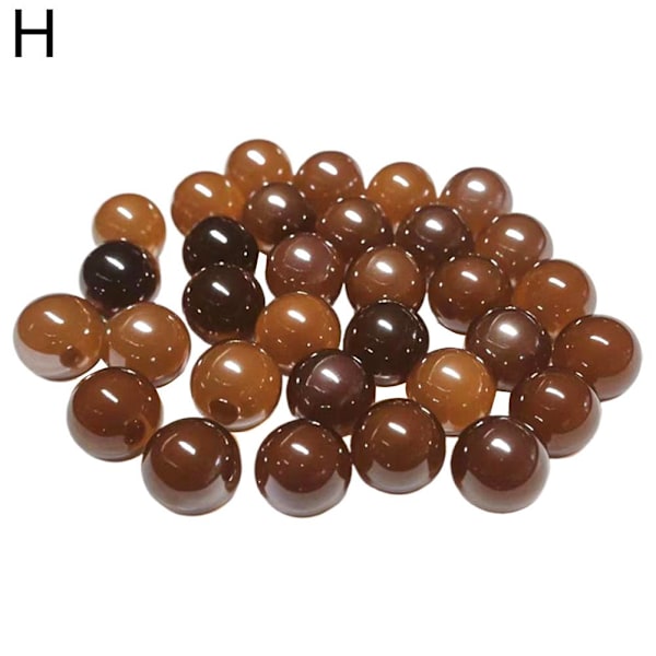 50 glaspärlor nostalgi leksaker V5N3 W7M7 E9Z1 H1P3 Amber color 50pcs