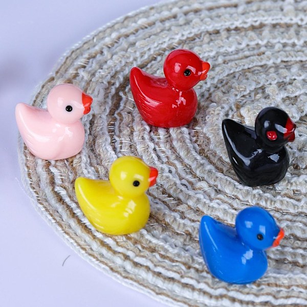 100 st Mini Ankor, Små Hartsankor Miniatyrfigurer Liten Pla 100pcs black 100pcs
