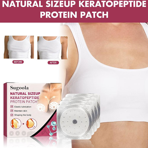 4-40PCS Naturlig storlek upp Keratopeptid protein lappar bröstvård pinkA 4pcs