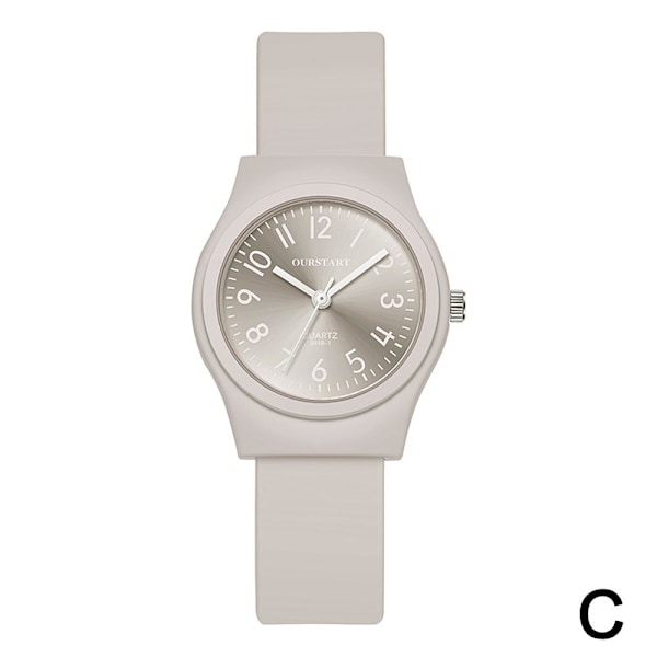 Studentklocka Digital Godisfärg Mode Casual Silikon Quartz Grey One size