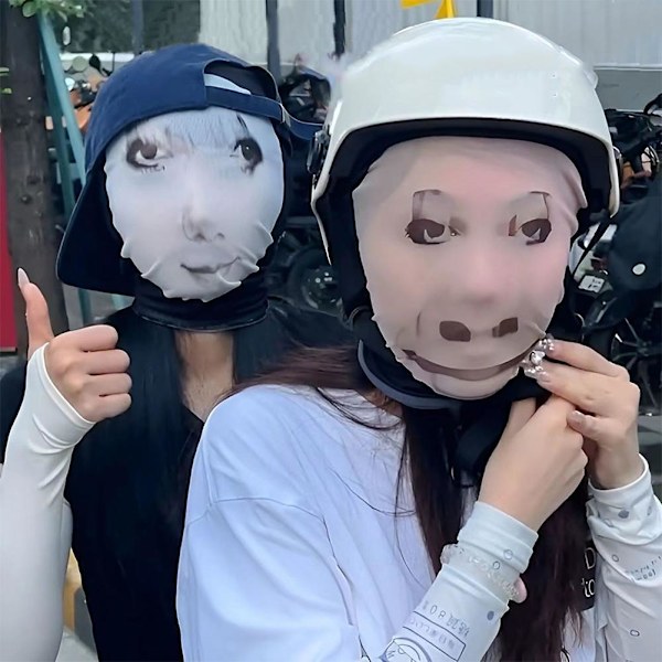 Rolig 3D Balaclava Mask Sömlös Design Parodi Ansiktstryck Mask Fi 005 1pc