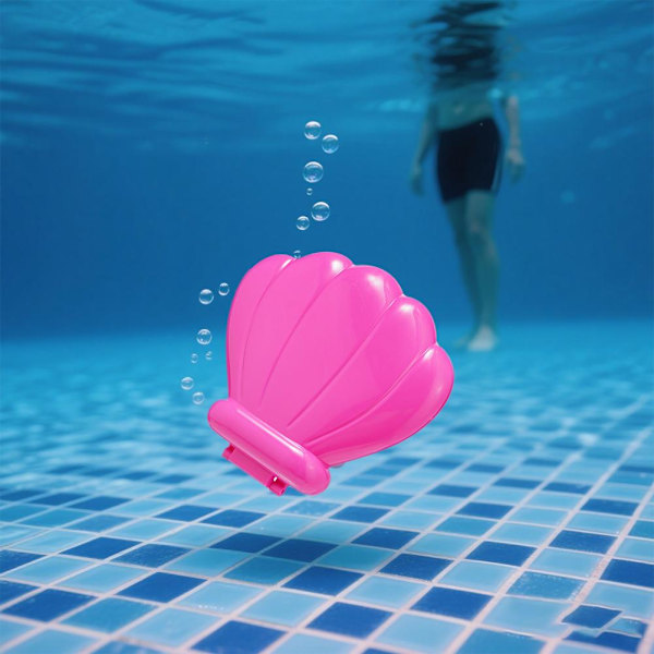 Dykning Roterande Stigande Sjöjungfru Set Barn Pool Lek Skatt H Transparent flash blue 1pcs