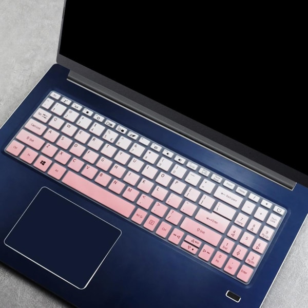 TPALPKT Silikon Laptop Keyboard Cover Skin Ultra Thin Anti Dust Gradient Pink One-size