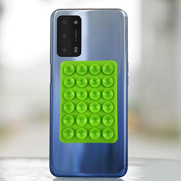 Klibbig Sugpropp Telefonfodral Fäste Silikon Självhäftande Mobiltelefontillbehör red 1pcs