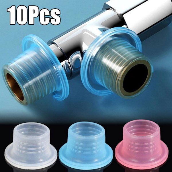 Kran Läcksäker Tätningspackning Silikonpackning Tätningsbricka white 10pcs