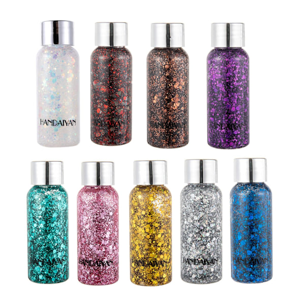 Glitter Iridescent Ansikte Kroppsmålning Smink Gel Natt Party Festi 2 35g
