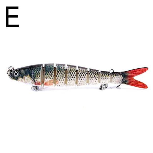 Multi Jointed Fiske Bete Swimbait Sjunkande Wobblers Hårt Bete C E 10cm/3.9in  11.4g